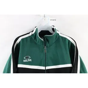 Veste Sweat Vintage Kelme Calcio Années 90 - Noire, Taille S, Fermeture éclair Complète, Style Football Rétro !
